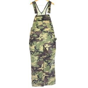 Mens Unbranded Camo Denim Bib Overalls Size 36x32.5 Utility Workwear Hunting